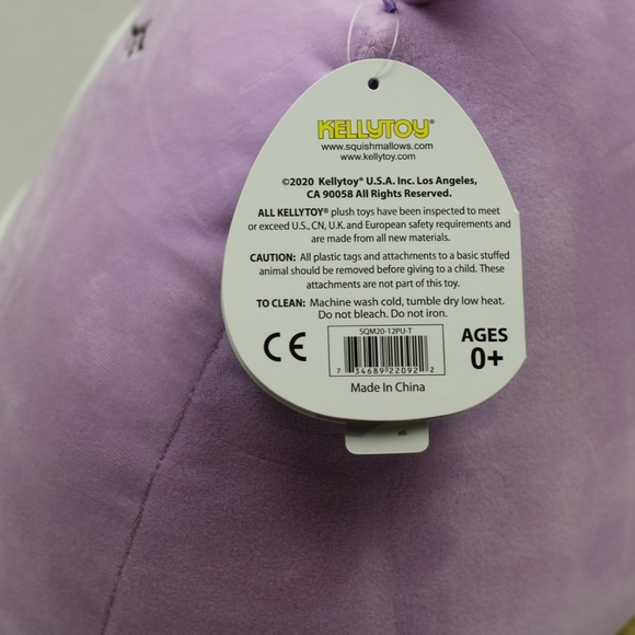 12" Monogrammed 'T' Silvia Unicorn Squishmallows - Picture 10 of 12
